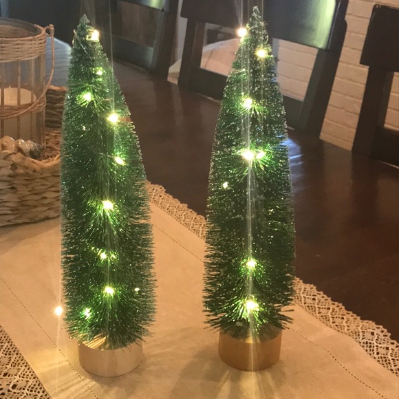 Lighted Bottle Brush Trees - Picture 3 of 16